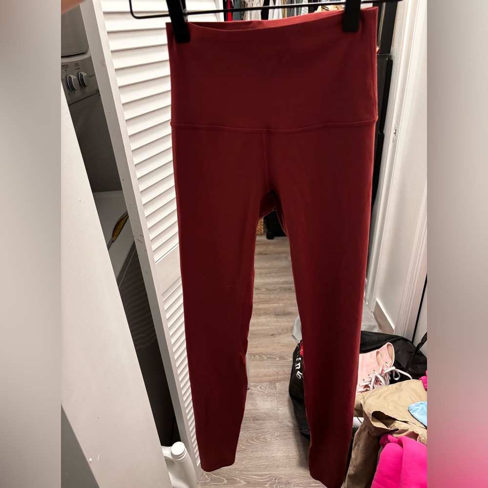 Lululemon align leggings in light red color worn once
